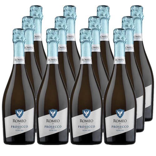 Buy a Case of 12 Bottles of Romeo Prosecco DOC 75cl - Securely Packaged and Delivered Together